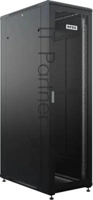 Шкаф серверный NTSS Премиум (NTSS-R42U80100PD/PDD-BL) напольный 42U 800x1000 мм пер. дв. перфор. металл 900 кг серый 910 мм 160 кг 1987 мм IP20 сталь