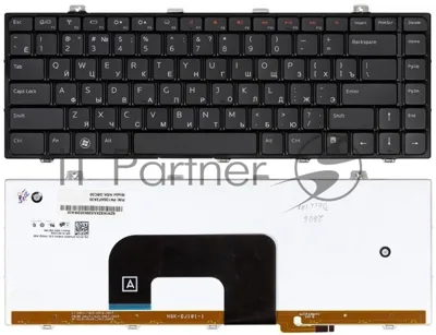 Клавиатура для ноутбука Dell Studio 14 14z 1440 1450 1457 черная с подсветкой