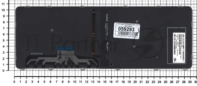 Клавиатура для ноутбука HP EliteBook Folio 1000 1040 G3 черная с сереристой рамкой и подсветкой