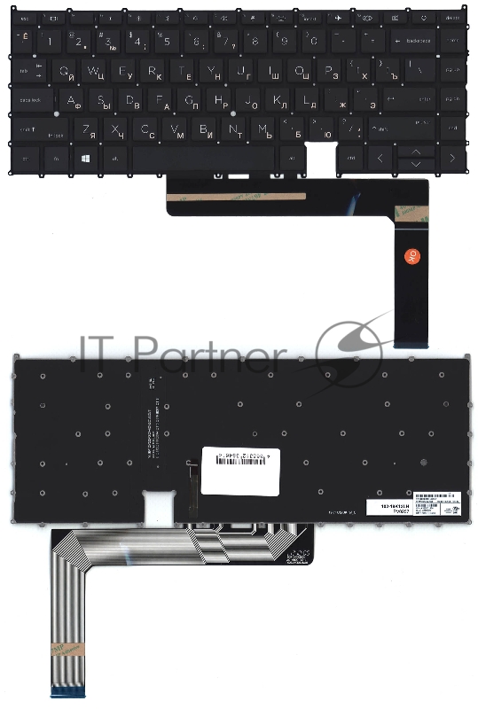 Клавиатура для ноутбука HP EliteBook x360 1040 G7 G8 черная