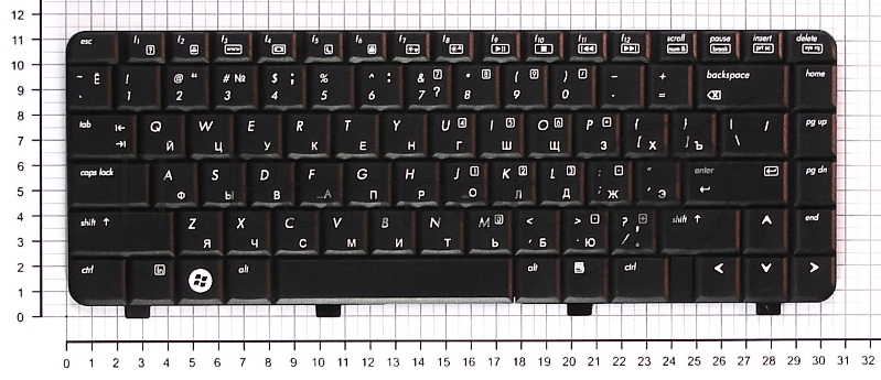 Клавиатура для ноутбука HP Presario CQ40 CQ41 CQ45 черная