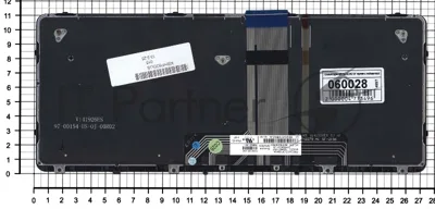 Клавиатура для ноутбука HP Probook X2 612 G1 черная с рамкой и подсветкой