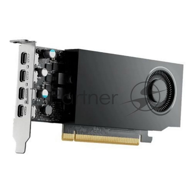 Видеокарта NVIDIA RTX A400, 4 GB GDDR6, 64 bit, 4xMini DisplayPort, GPU 727 MHz