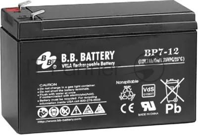 Аккумулятор B.B. Battery series BP/BP7-12/12V/7Ah