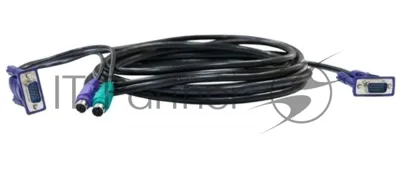 Кабель D-Link DKVM-CB5 KVM Cable with VGA and 2 x PS/2 connectors for DKVM-4K, 4.5m.