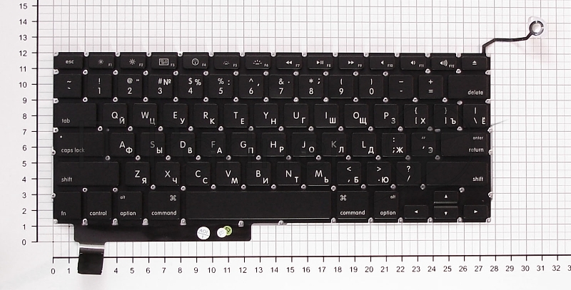 Клавиатура для ноутбука MacBook A1286 с SD плоский ENTER