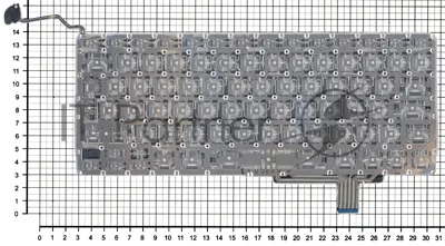 Клавиатура для ноутбука Macbook A1297 черная, большой Enter