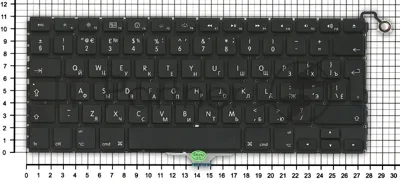 Клавиатура для ноутбука MacBook Air A1304 A1237 13.3 черная большой ENTER