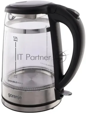 Чайник электрический Gorenje K17GDW 743902 черный