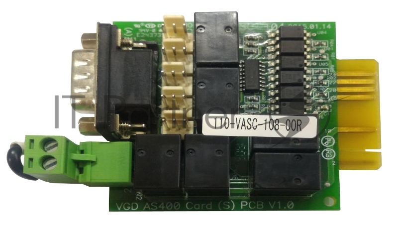Релейная карта POWERCOM AS400 mini, сухие контакты с гальванической развязкой, для ИБП серий MAS/MRT/MAC./Powercom AS400 mini dry contact I/O card for MAS/MRT/MAC.