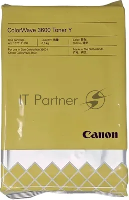 Тонер лазерный Canon ColorWave 3600 Toner Y (3281C001) желтый для Canon Oce ColorWave 3600