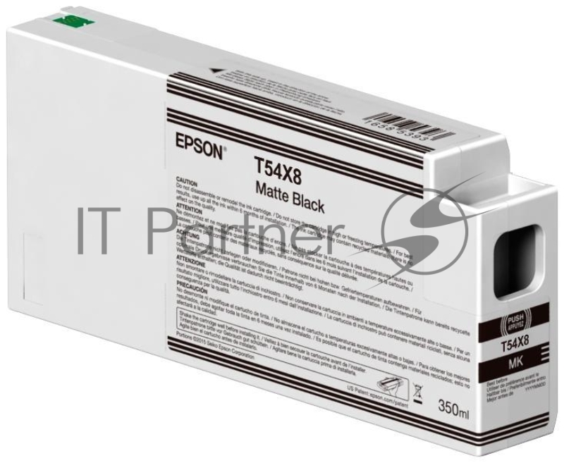 Картридж струйный Epson C13T54X800 Matte черный Ink (350 мл) для SureColor SC-P6000, SC-P7000, SC-P7000V, SC-P8000, SC-P9000, SC-P9000V