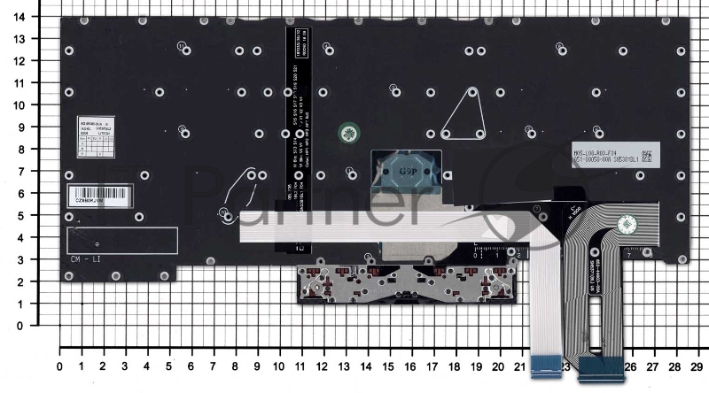 Клавиатура для ноутбука Lenovo ThinkPad X1 Extreme 2nd Gen. черная с подсветкой