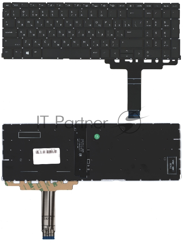 Клавиатура для ноутбука HP Probook 450 455 G8 черная с подсветкой