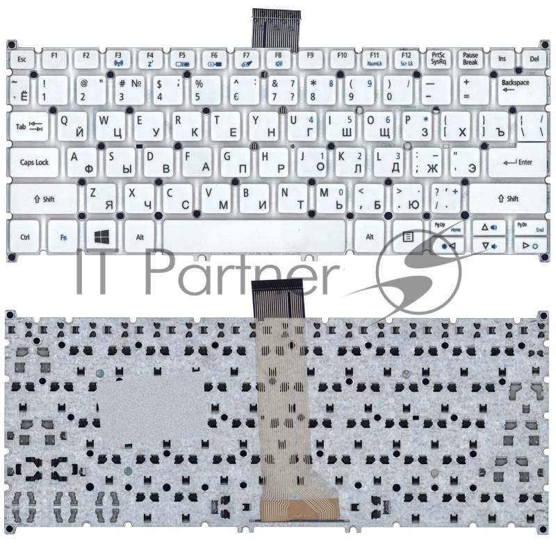 Клавиатура для ноутбука Acer Aspire V5-122P белая