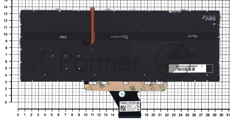 Клавиатура для ноутбука HP Envy 13-BA серебро