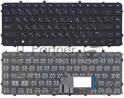 Клавиатура для ноутбука HP Envy 4-1000 черная с рамкой