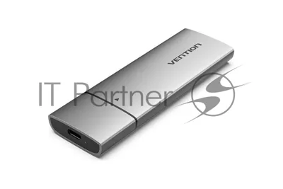 Корпус для SSD Vention USB 3.1 Gen 2-C M.2 NGFF (B-Key/B&M Key) Серый