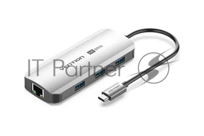 USB-концентратор Vention TQHHB, USB Type-C, USB/HDMI/RJ-45, USB Type-C