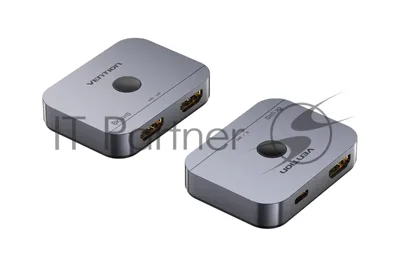 Переключатель - разветвитель Vention HDMI v2.1 двунаправленный 2x1/1x2