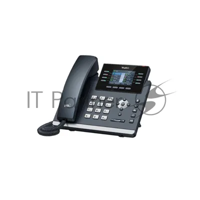 IP-телефон YEALINK SIP-T44W, 12 аккаунтов, 2 порта USB, Wi-Fi, цветной экран 2.8", BLF, PoE, GigE, без БП, шт