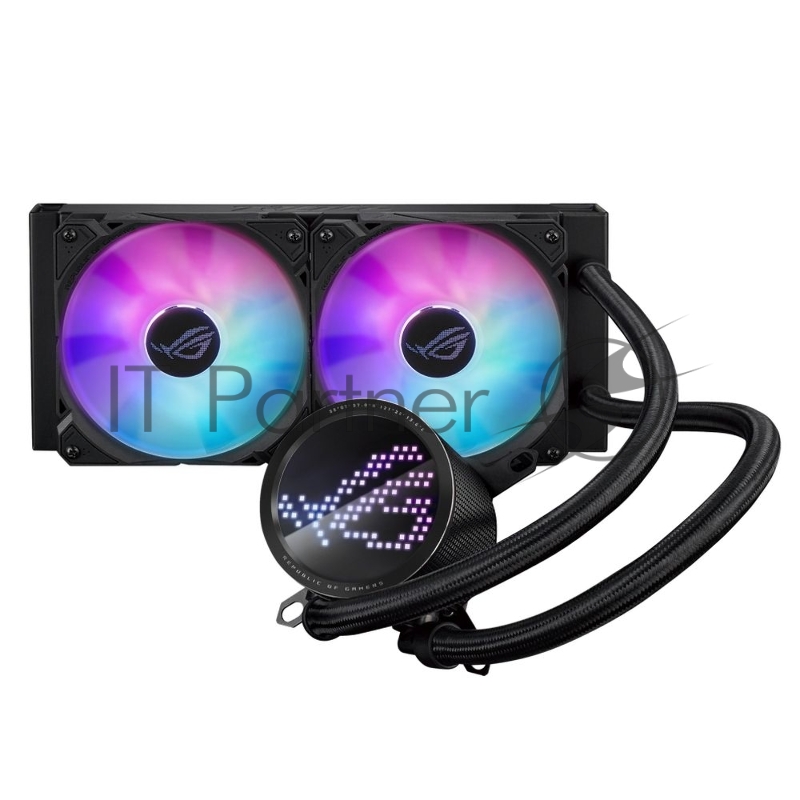 Жидкостная система охлаждения ASUS ROG RYUO III 240 ARGB черный, 120 мм, алюминий, 2200 об/мин, 36.45 дБ, 4 pin