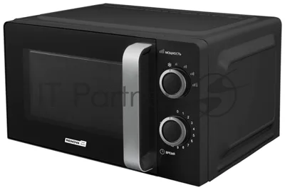 Микроволновая печь Renova MMS-20B1 черный, 20 л, 700 Вт, переключатели - поворотный механизм