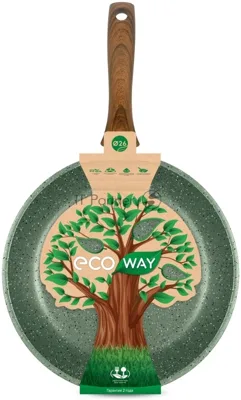 Сковорода НМП ECO WAY EW126, 26 см, зеленый