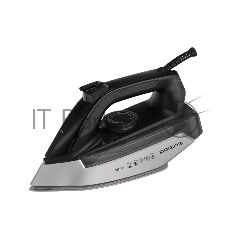 Утюг Polaris PIR-2696AA черный/серебро, 2600 Вт, 50 г/мин, 220 г/мин, 270 мл