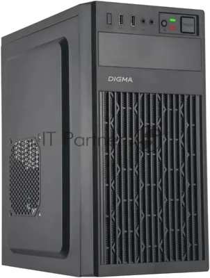Компьютерный корпус Digma DCC-MN302 черный без БП mATX 1x80мм 2x120мм 1xUSB2.0 1xUSB3.0 audio