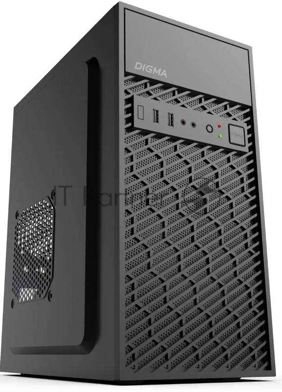 Компьютерный корпус Digma DCC-MN303 черный без БП mATX 1x80мм 2x120мм 1xUSB 2.0 1xUSB 3.0 audio