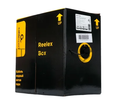 Кабель Cablexpert UPC-5051E-4-CU-OUT, UTP outdoor 4x2x0.51, медный, кат.5e, однож., 305м, box, черный