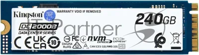 Накопитель SSD Kingston DC2000B, 240Gb, PCIe 4.0 x4, M.2 2280, R/W 4500/400