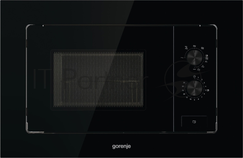 Встраиваемая микроволновая печь Gorenje BM201EG1BG черный, 20 л, 800 Вт, переключатели - поворотный механизм