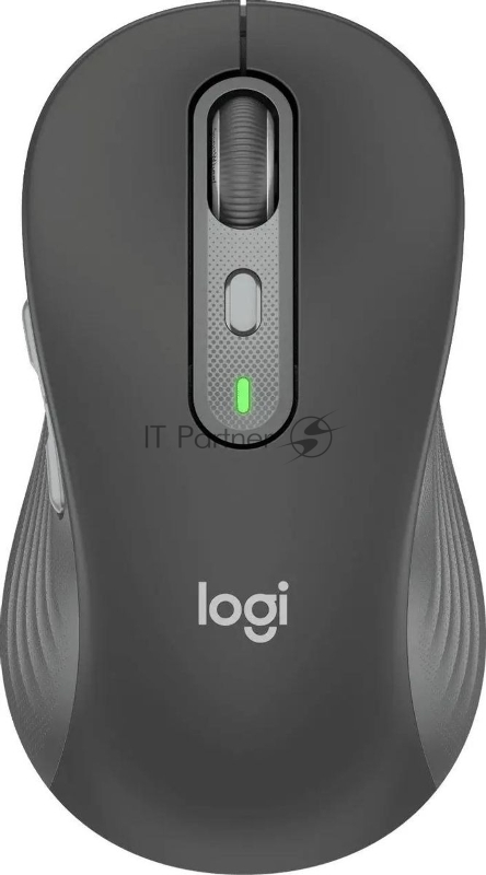 Мышь беспроводная Logitech M750 L Large графитовый, 4000 dpi, радиоканал, Bluetooth, USB, кнопки - 5