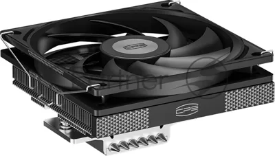 Кулер для процессора PCCooler RC600-67 (125W, 4-pin PWM, 67.5mm, Al, 4x6mm, 1x120мм, 62.5CFM, 32.5dBA, 2300RPM, S: 1851/1700/1200/115X, AM5/AM4, черный)
