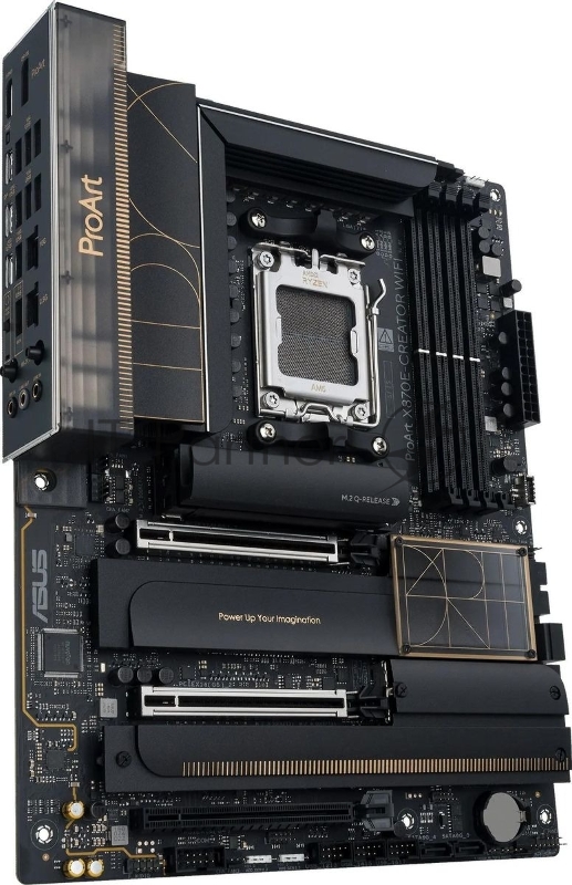 Материнская плата ASUS PROART X870E-CREATOR WIFI, AM5, AMD X870E, 4xDDR5, 4xSATA, 4xM.2, 2xPCIe 5.0 x16, 1xPCIe 4.0 x4, DisplayPort, HDMI, 1x2.5Gb LAN, 1x10Gb LAN, USB Type-C, 3x3.5 мм, 7.1, ATX