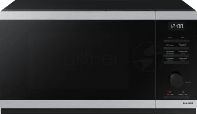 Микроволновая печь Samsung MG23DG4524ATBW нержавеющая сталь/черный 23 л, 800 Вт, переключатели - поворотный механизм