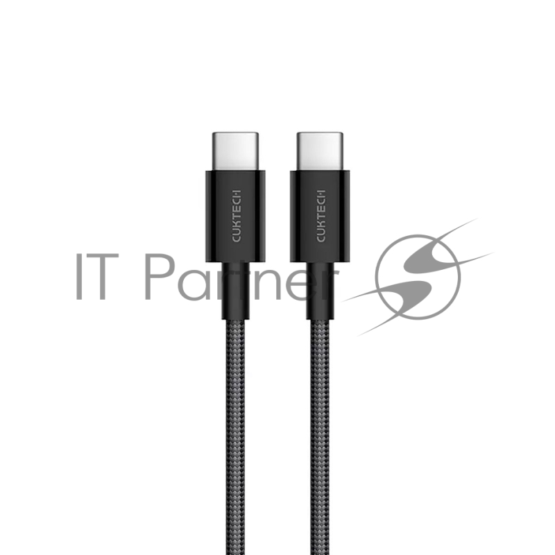 Кабель USB CukTech Type-C to Type-C braided cable（1.5m）3A 60W черный CTC315P