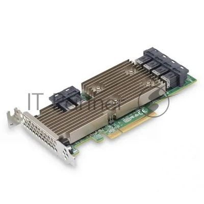 HBA-адаптер Broadcom 9305-24i SGL (05-25699-00/03-25699-02007) PCIe 3.0 x8 LP, SAS/SATA 12G HBA, 24port(6*int SFF8643), 3224 IOC