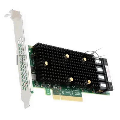Адаптер-HBA Broadcom SAS 9400-16i SGL (05-50008-00) PCIe 3.1 x8 LP, Tri-Mode SAS/SATA/NVMe 12G HBA, 16port(4*int SFF8643), 3416 IOC