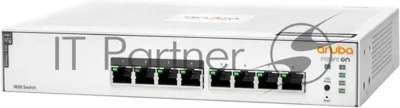 Коммутатор HPE Aruba Instant On 1830 8G 4p Class4 PoE 65W, 4×1 Гбит/с PoE+ + 4×1 Гбит/с, настраиваемый