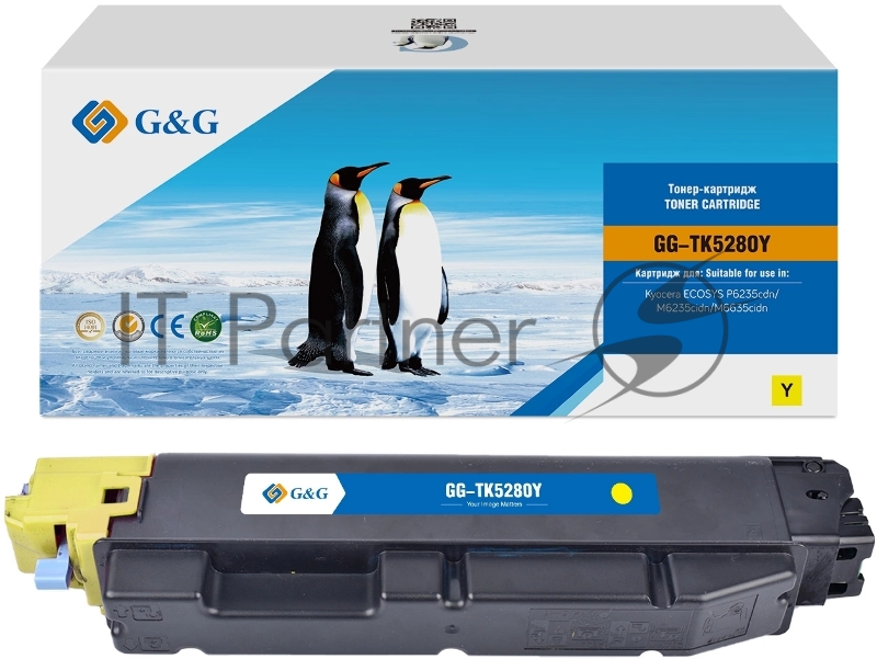 Картридж лазерный G&G GG-TK5280Y (TK5280Y) желтый (11000 стр.) для Kyocera ECOSYS P6235cdn/M6235cidn/M6635cidn