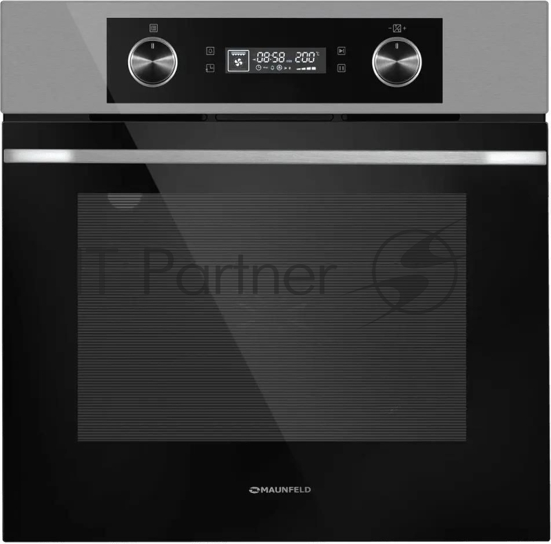 Шкаф духовой электрический Maunfeld AEOH60102S, 60л, дверца с 3 стеклами, нержавеющая сталь