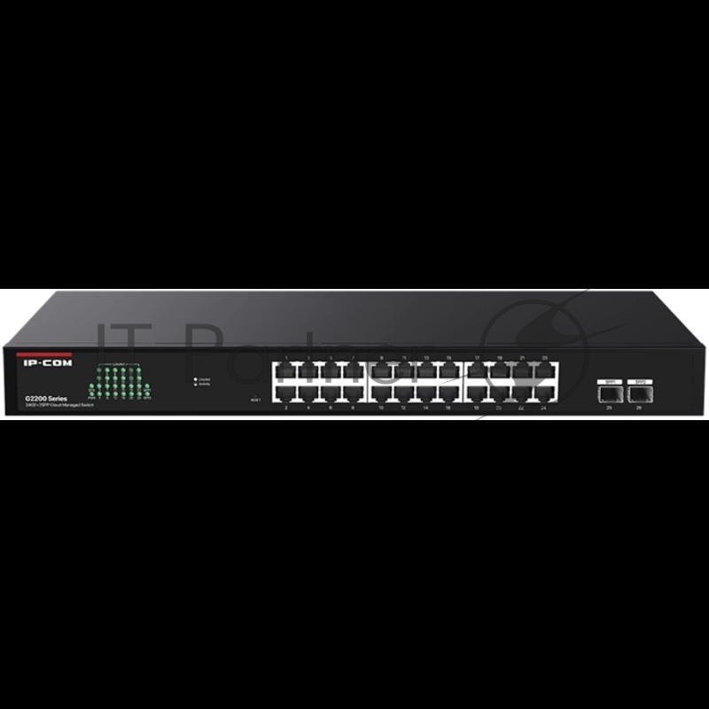 Коммутатор IP-COM G2226F, 24×1 Гбит/с + 2×1 Гбит/с SFP, управляемый