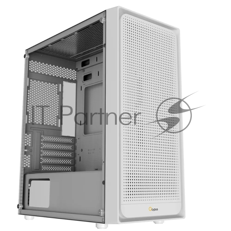 Компьютерный корпус Ocypus Gaммa C50 без БП белый (Gaммa-C50-WHG000XX-GL)