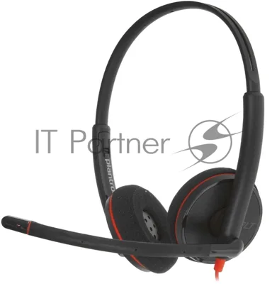 Гарнитура Plantronics Blackwire 3220 чёрный, проводная, USB