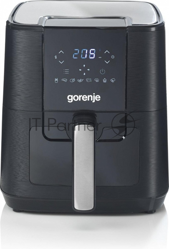 Аэрогриль Gorenje AF1350DWB черный, 1350 Вт, 5.4 л, сенсор, 8 программ