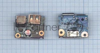 Разъем для ноутбука Lenovo G580 G480 USB 2.0 и DC Jack в сборе на плате