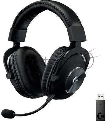 Гарнитура Logitech G PRO X чёрный, беспроводная, USB, подвижный микрофон, отсоединяемый кабель 2 м